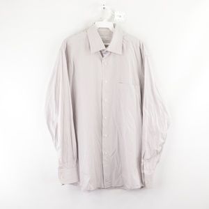 Luciano Ceccarelli Mens 16 Striped Dress Shirt